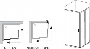 Душевая кабина RAVAK NRKRV2 100x100 (White - Transparent)