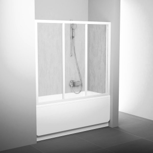 Шторка для ванны RAVAK AVDP3 - 150 (White - Rain)