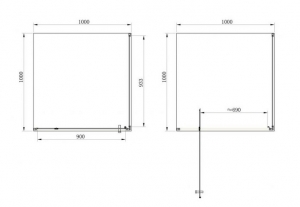 Душевая кабина PRIMERA Frame SHRC56106 (100x100)