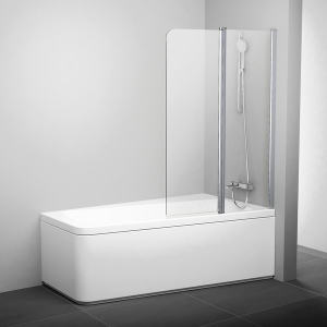 Шторка для ванны RAVAK 10CVS2 100 L/R (Satin - Transparent)