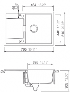 Кухонная мойка SCHOCK Mono D100 Carbonium-90 (53045090)