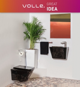 Инсталляция IMPRESE (3в1) с унитазом Volle Teo с крышкой Soft Close (кнопка черная)