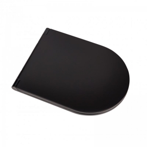 Компакт Q-TAP Robin Rimless 3/7,15л с крышкой Slim SoftClose MATT BLACK