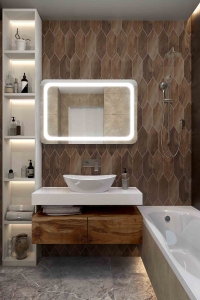 Мебель для ванной комнаты Зеркало ANDORA Agatha 80x60 LED