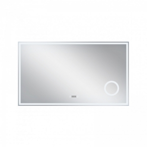 Мебель для ванной комнаты Зеркало Q-TAP Stork 120х70 LED цифровые часы с линзой (Touch switch)