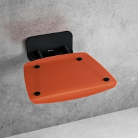 Аксесуари для ванної кімнати Сидіння RAVAK Ovo B II Orange/Black