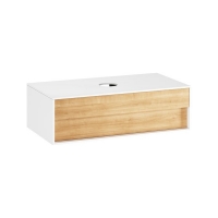 Меблі для ванної кімнати Шафка під умивальник RAVAK SD 1000 Step 100x54 (білий/дуб)