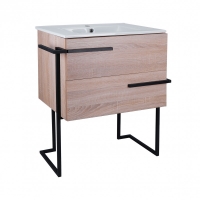 Мебель для ванной комнаты Шкафчик с умывальником Q-TAP Taurus Whitish oak 70 QT2471TNT703WO