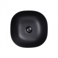 Умывальники / Раковины Умывальник Q-TAP Kolibri 41x41 (с донным клапаном) MATT BLACK