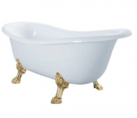Акриловые ванны Ванна ATLANTIS C-3014 WHITE 150х70 на золотых ножках